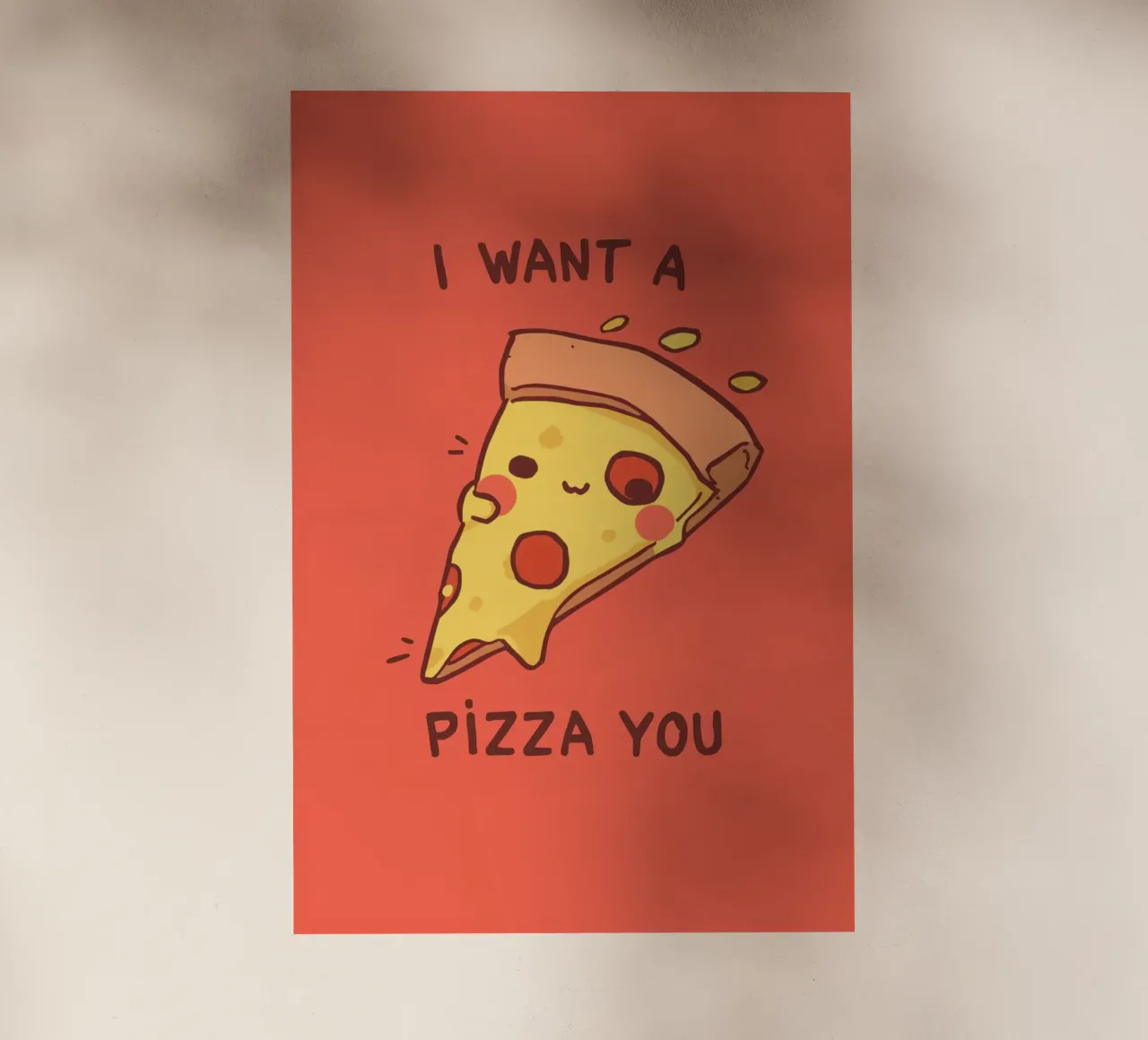 Cute Funny Pizza Slice pellicola backlit da DesignDoodle