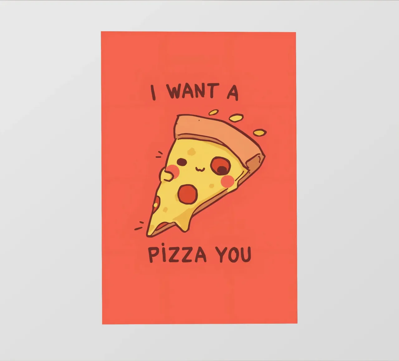 Cute Funny Pizza Slice pellicola backlit da DesignDoodle
