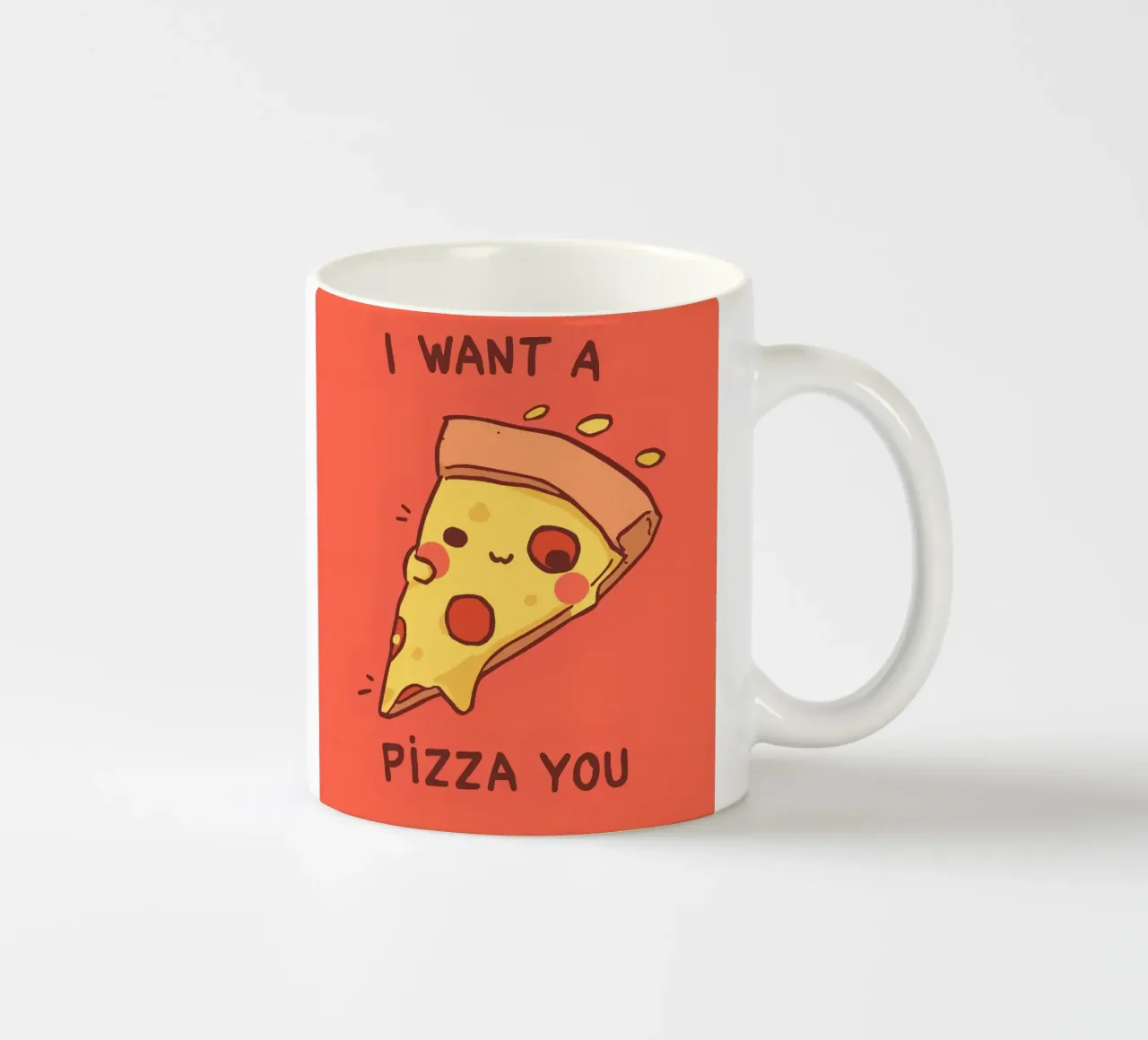 Cute Funny Pizza Slice tazza in ceramica da DesignDoodle