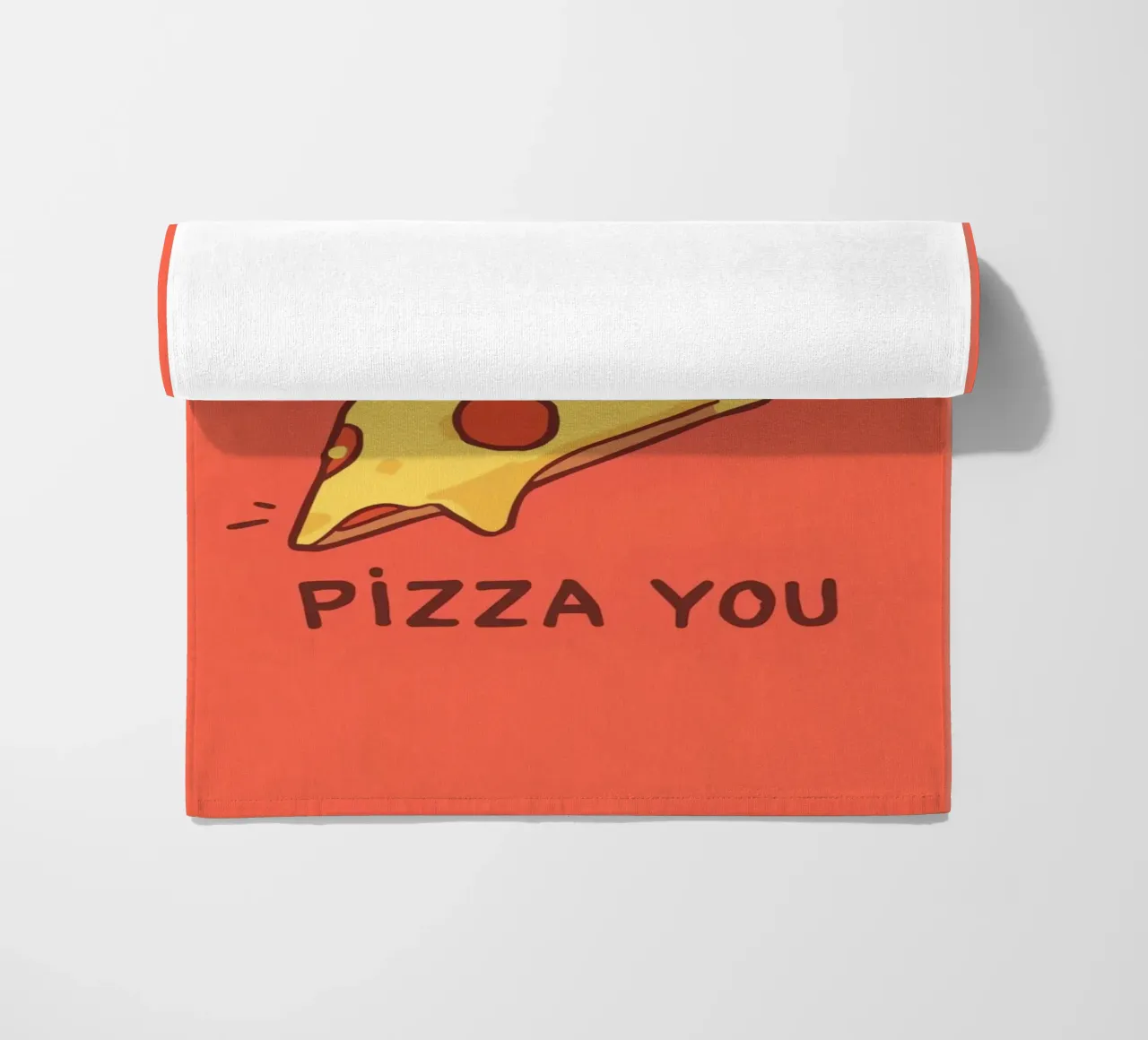 Cute Funny Pizza Slice telo mare da DesignDoodle