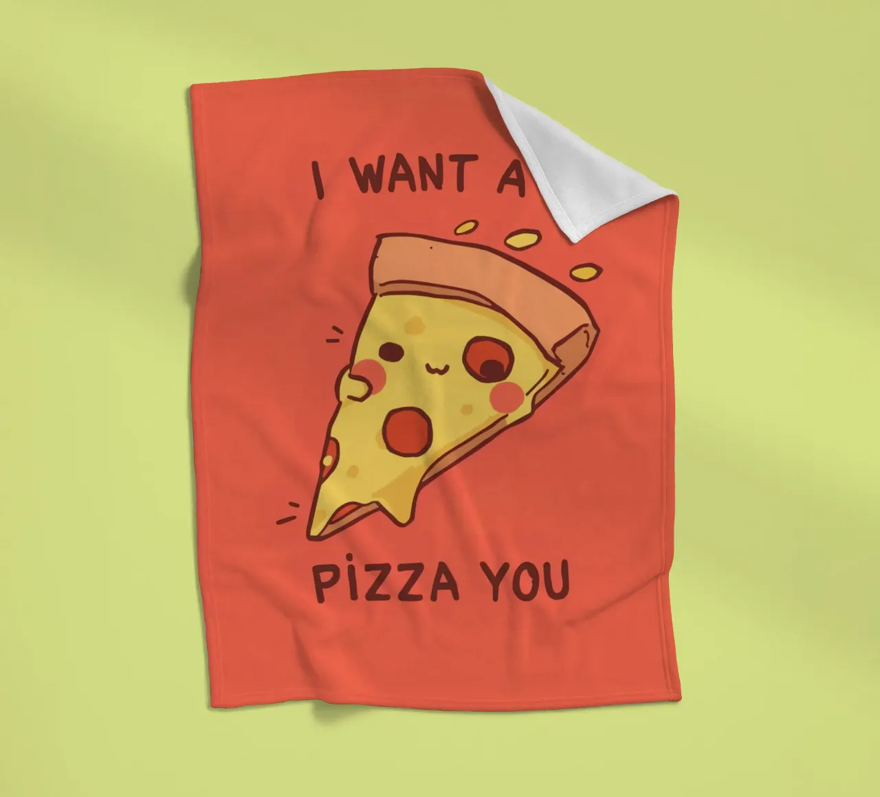 Cute Funny Pizza Slice coperta in pile da DesignDoodle