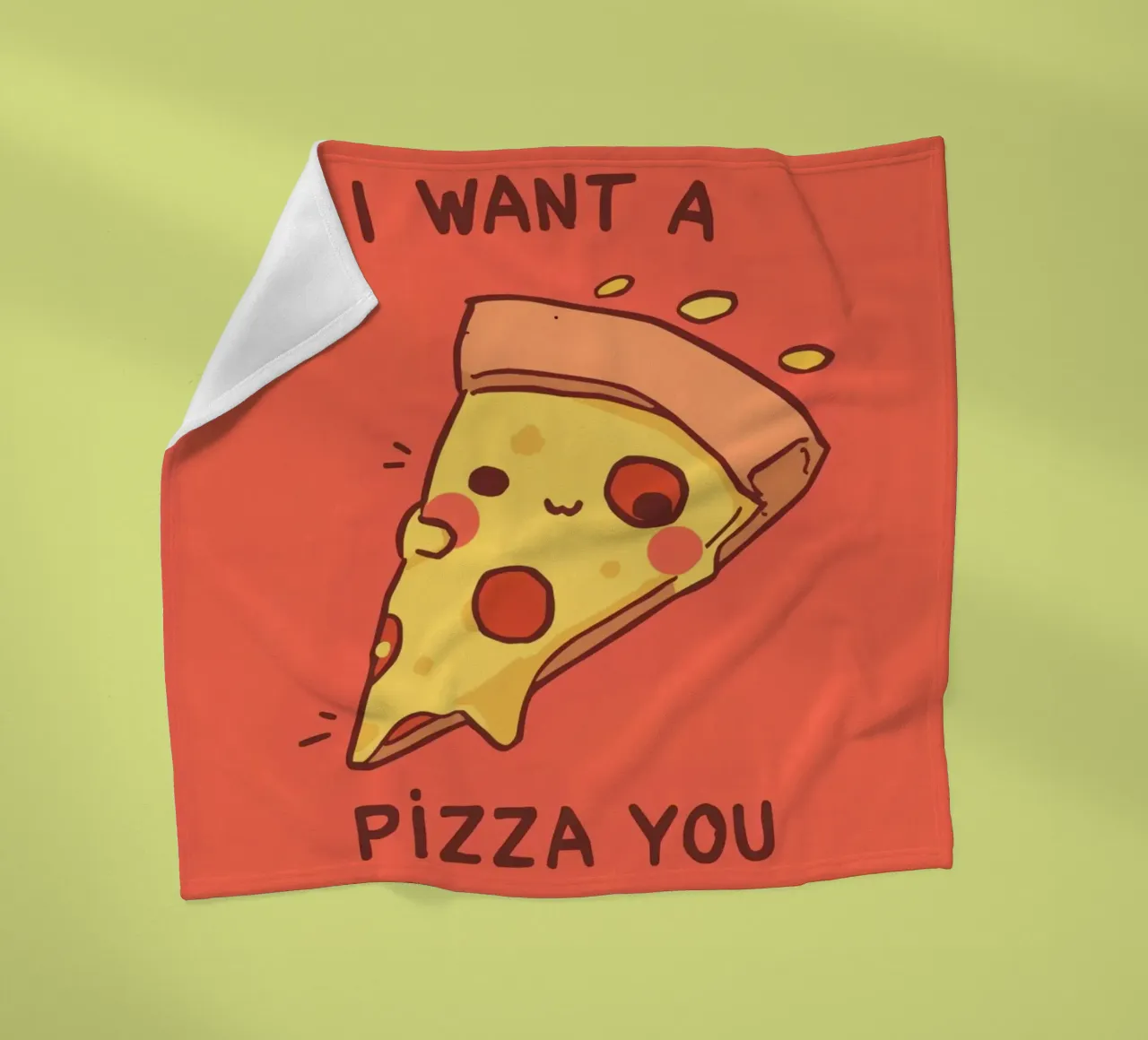 Cute Funny Pizza Slice coperta in pile da DesignDoodle
