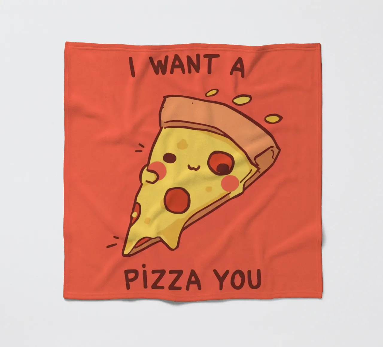 Cute Funny Pizza Slice coperta in pile da DesignDoodle