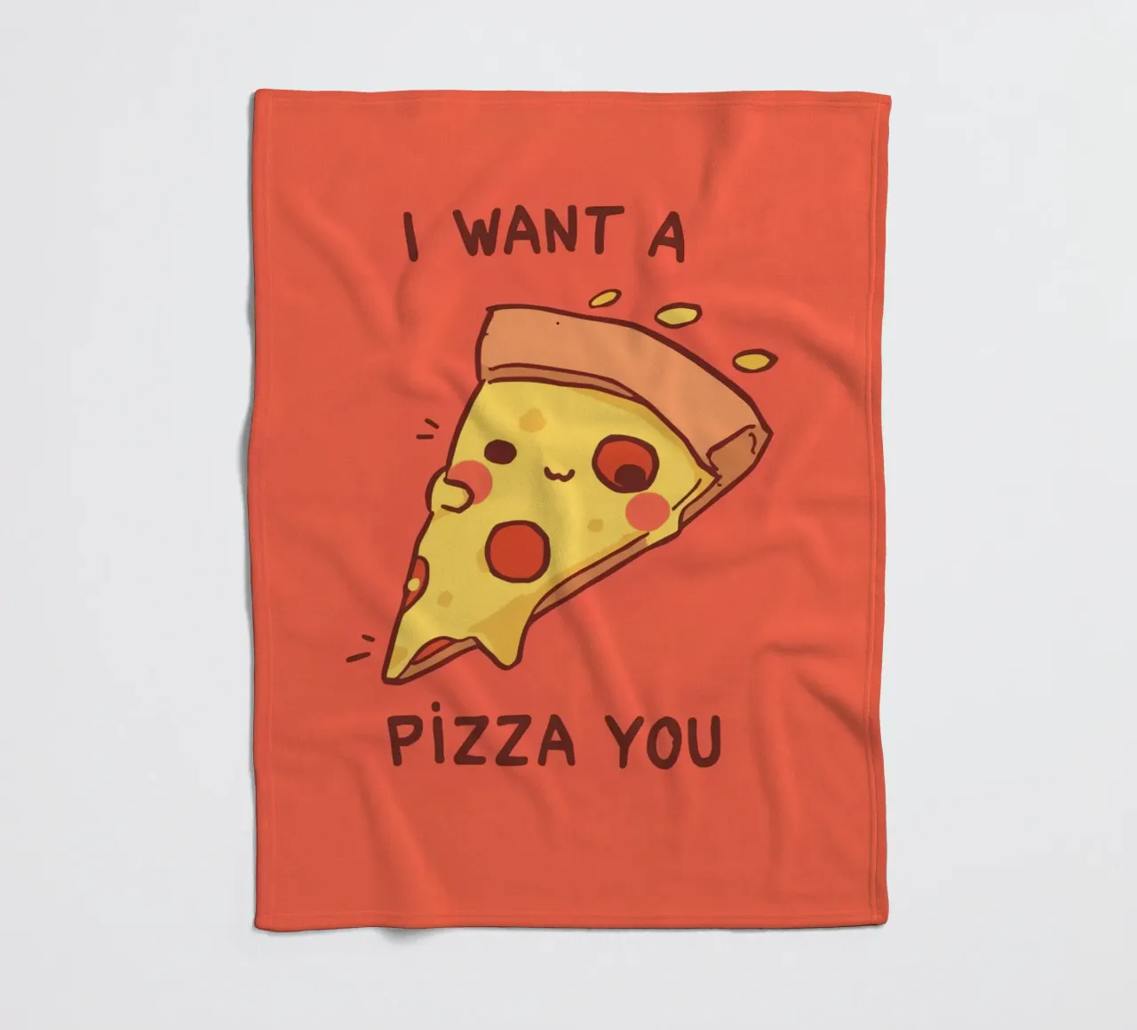 Cute Funny Pizza Slice coperta in pile da DesignDoodle