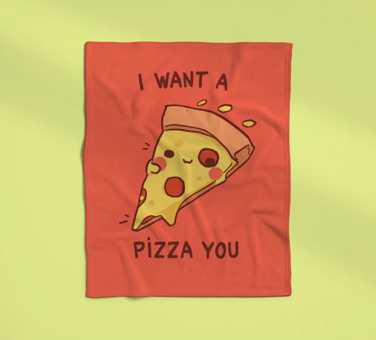 Cute Funny Pizza Slice coperta in pile da DesignDoodle