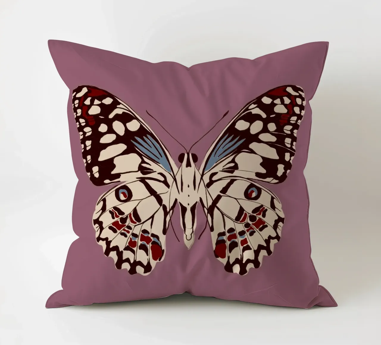 Schmetterling Altrosa cuscino da Sophie Augustin Illustration