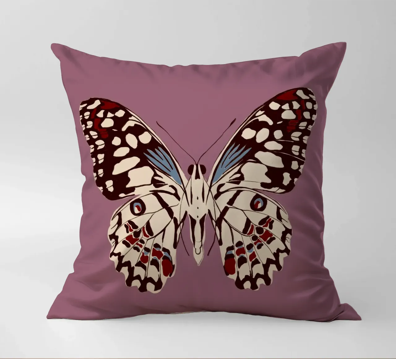 Schmetterling Altrosa cuscino da Sophie Augustin Illustration