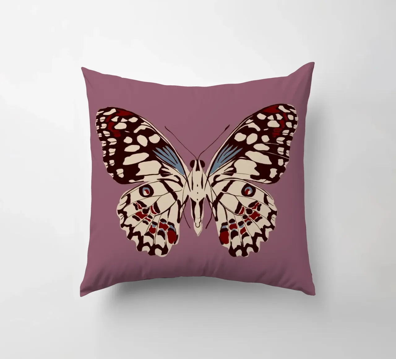 Schmetterling Altrosa cuscino da Sophie Augustin Illustration