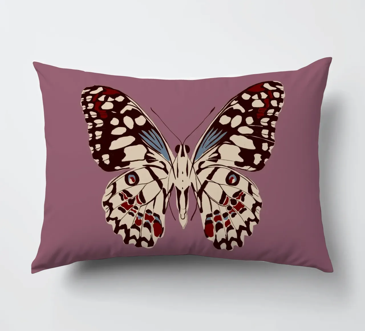 Schmetterling Altrosa cuscino da Sophie Augustin Illustration