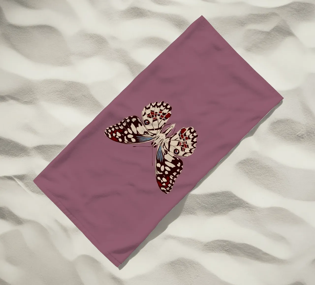 Schmetterling Altrosa telo mare da Sophie Augustin Illustration
