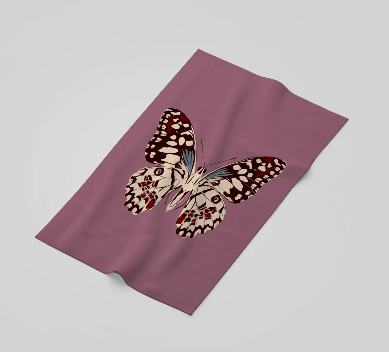 Schmetterling Altrosa telo mare da Sophie Augustin Illustration