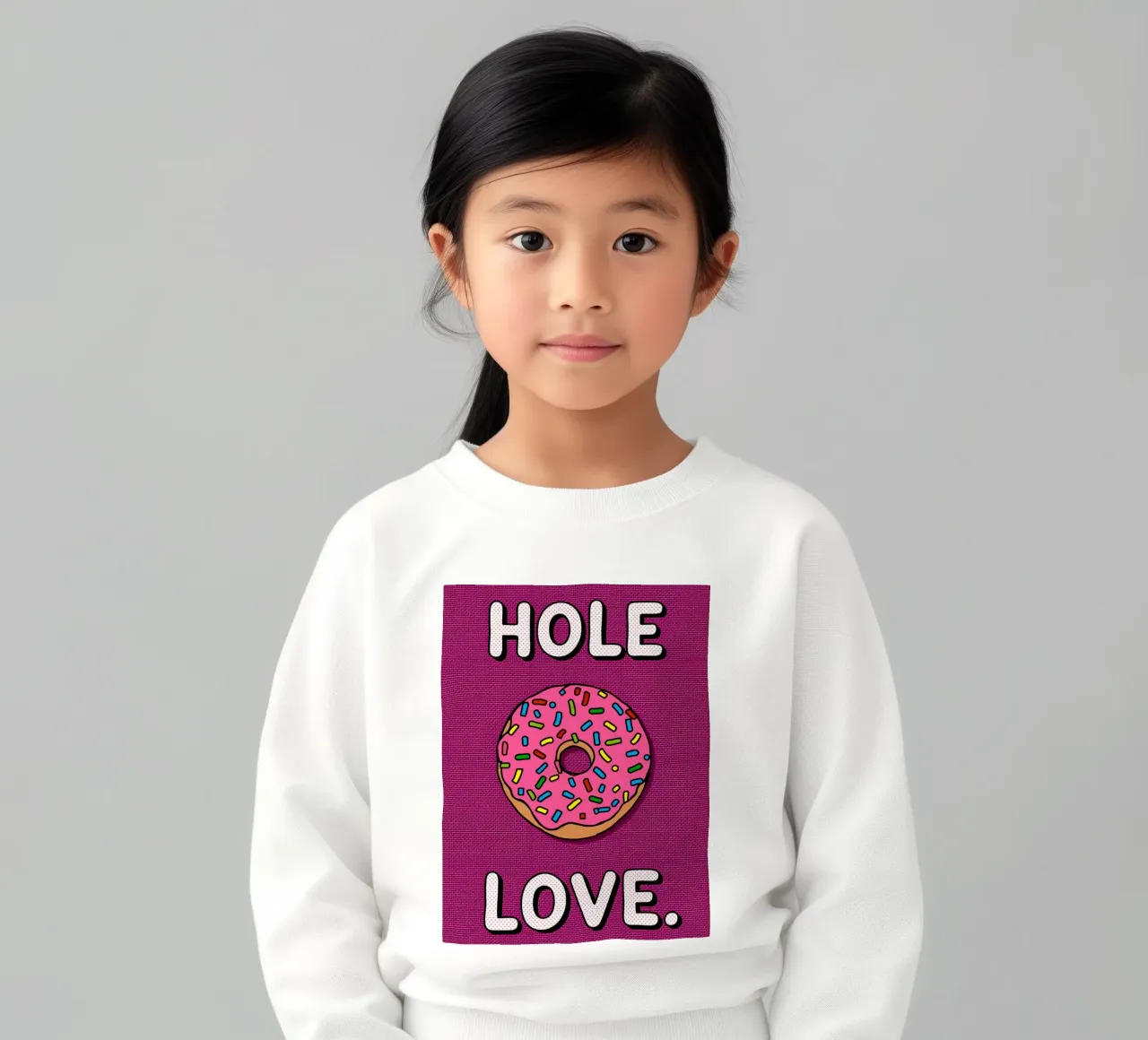 Ciambella con "buco d'amore" felpa bambino da DesignDoodle