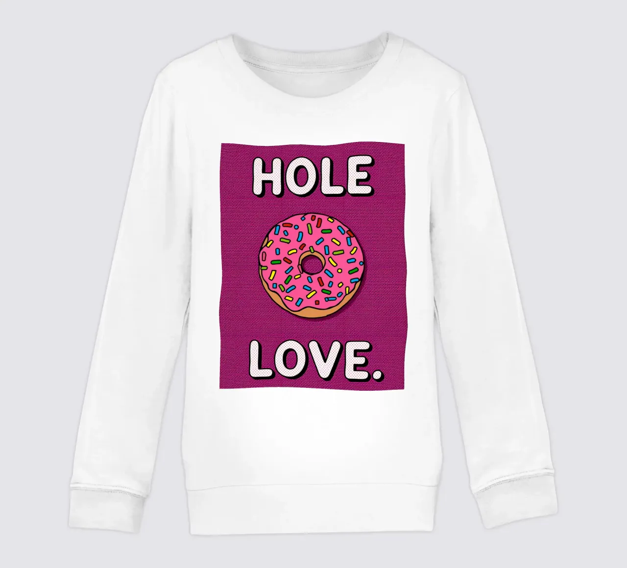 Ciambella con "buco d'amore" felpa bambino da DesignDoodle