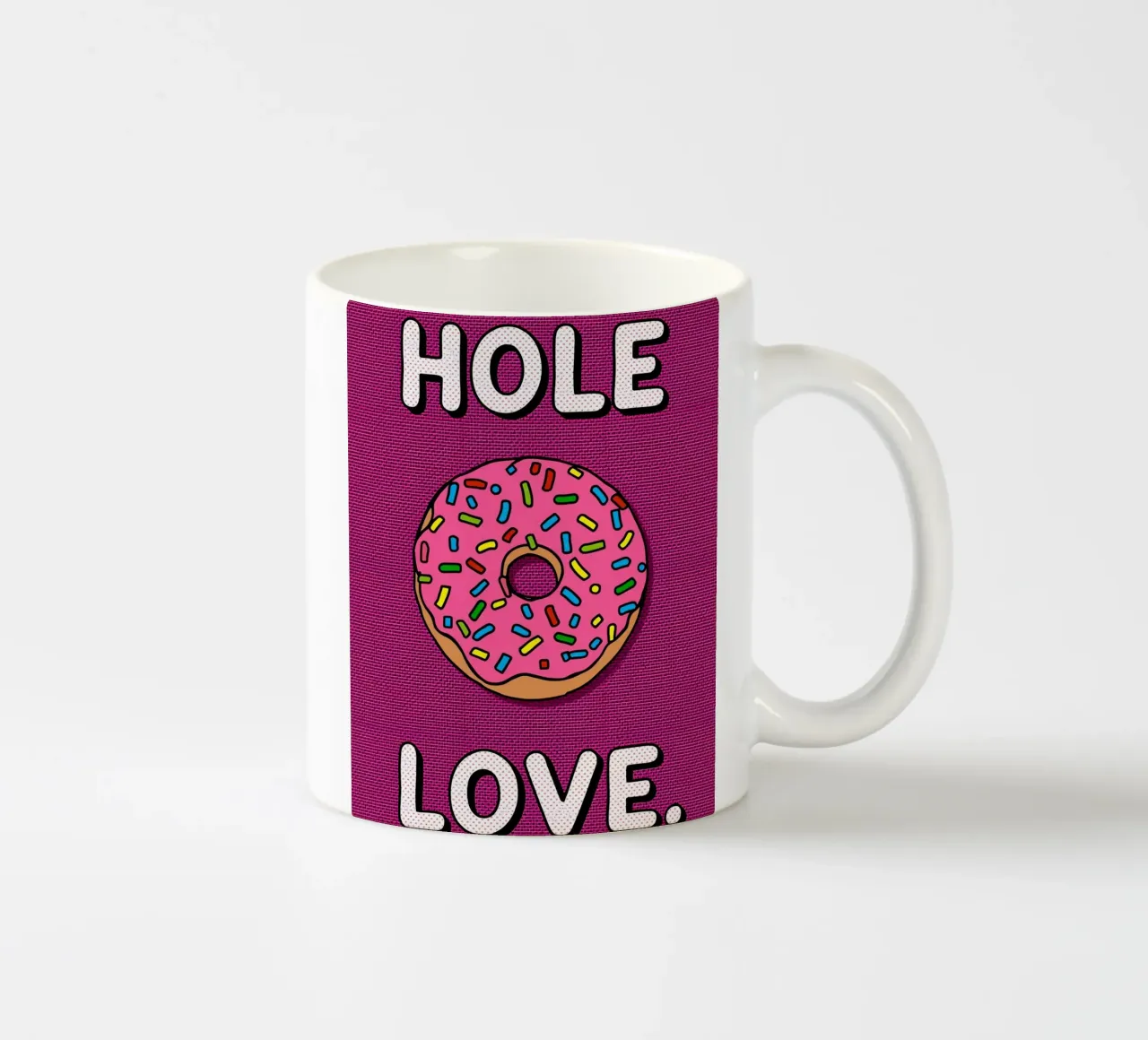 Ciambella con "buco d'amore" tazza in ceramica da DesignDoodle