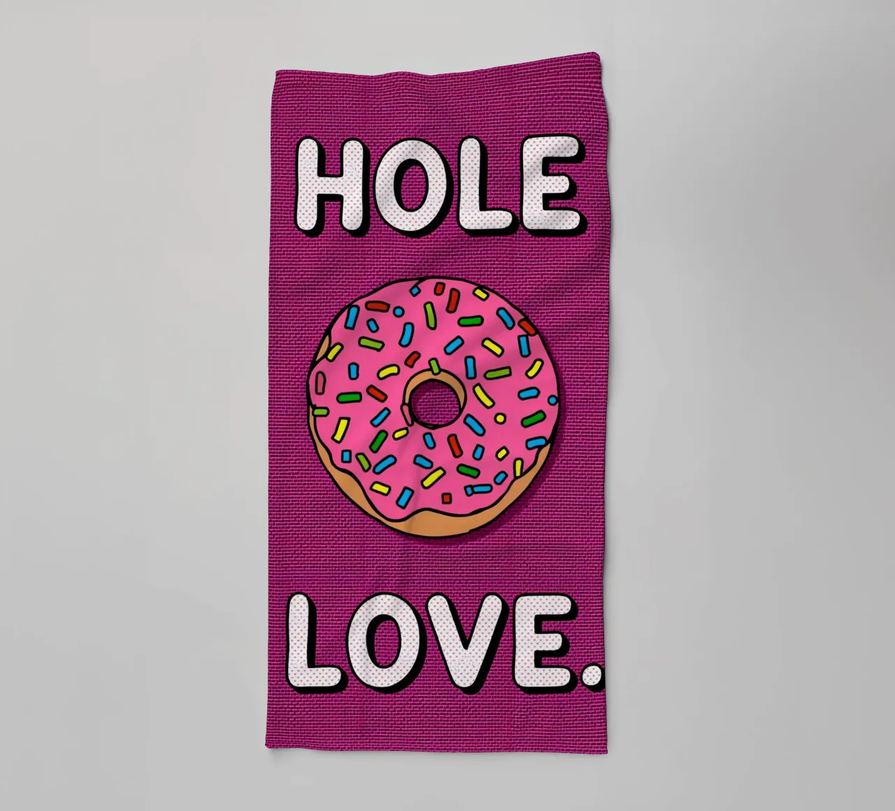 Ciambella con "buco d'amore" asciugamano da bagno da DesignDoodle