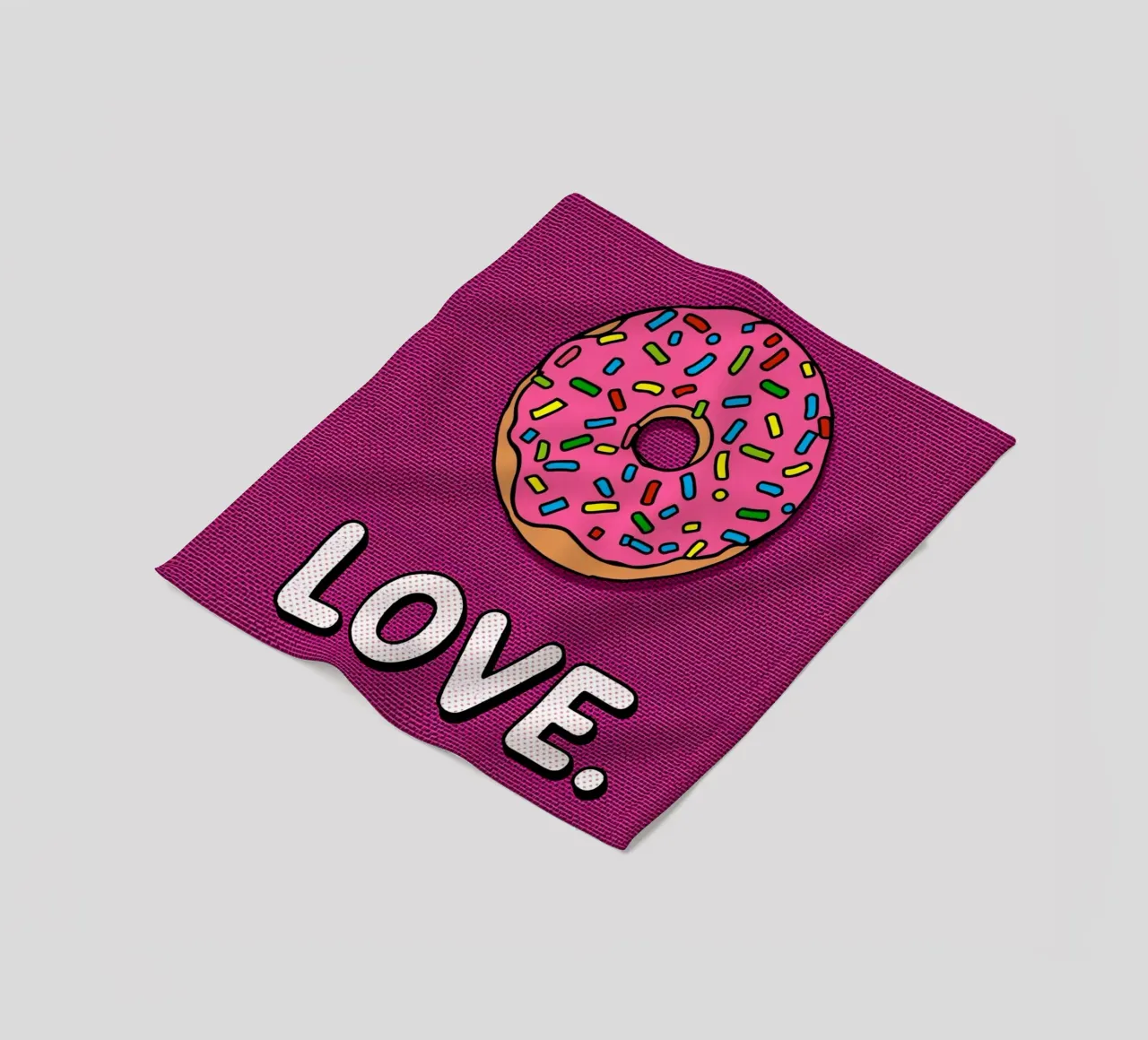 Ciambella con "buco d'amore" coperta in pile da DesignDoodle