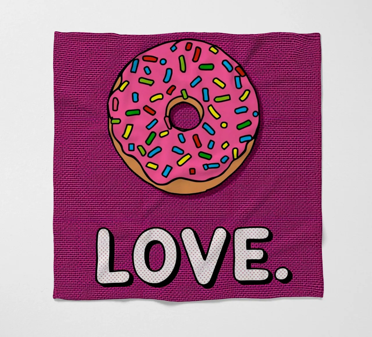 Ciambella con "buco d'amore" coperta in pile da DesignDoodle