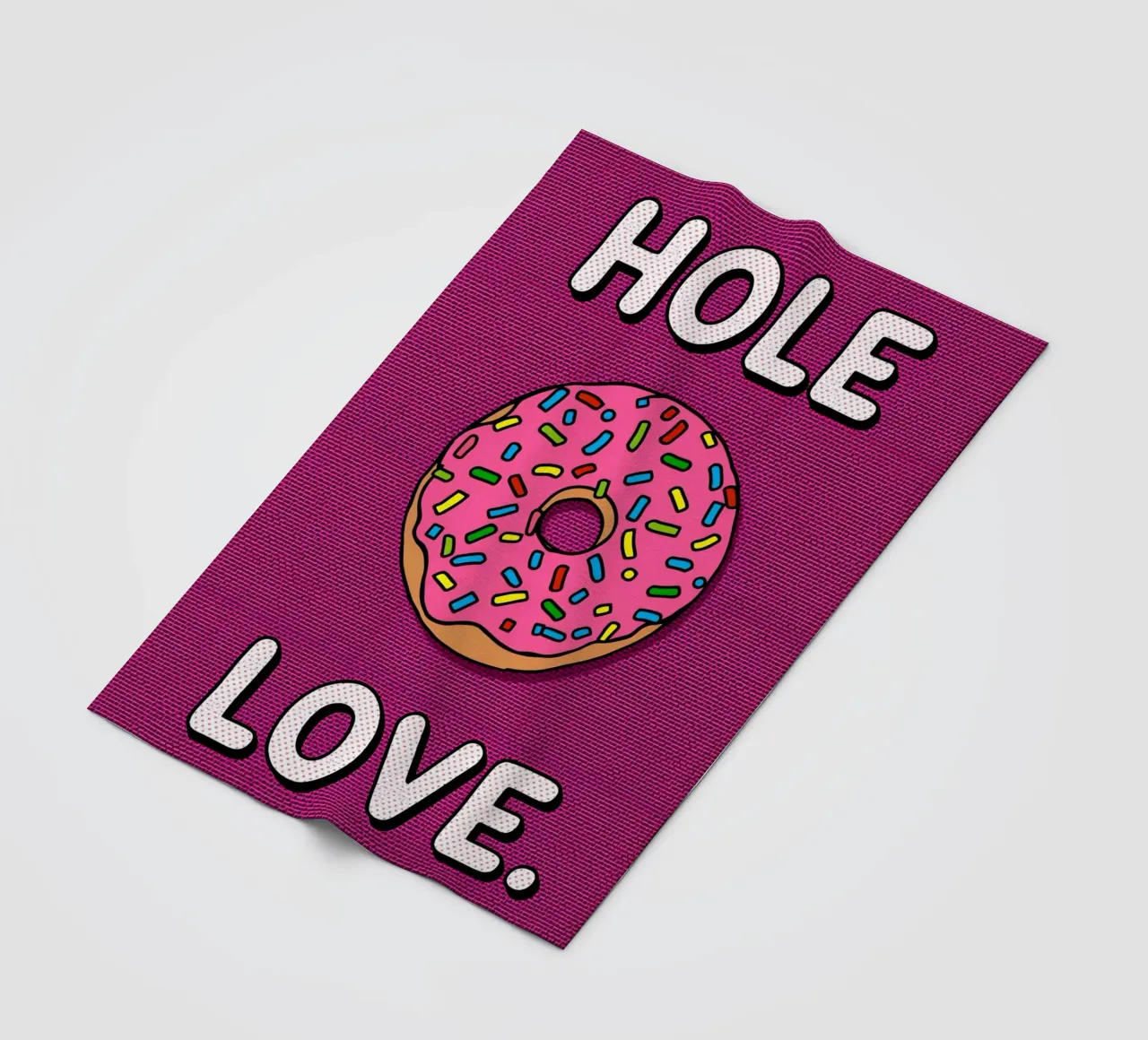 Ciambella con "buco d'amore" coperta in pile da DesignDoodle