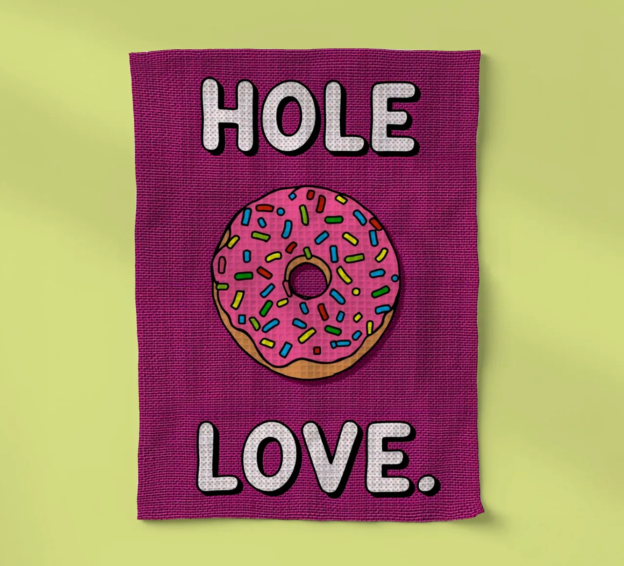 Ciambella con "buco d'amore" canovaccio da cucina da DesignDoodle