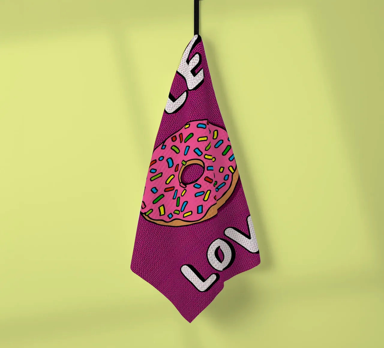 Ciambella con "buco d'amore" canovaccio da cucina da DesignDoodle