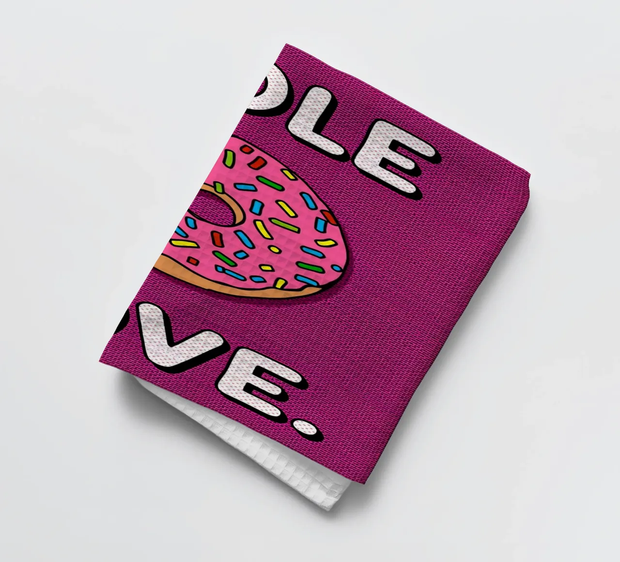Ciambella con "buco d'amore" canovaccio da cucina da DesignDoodle