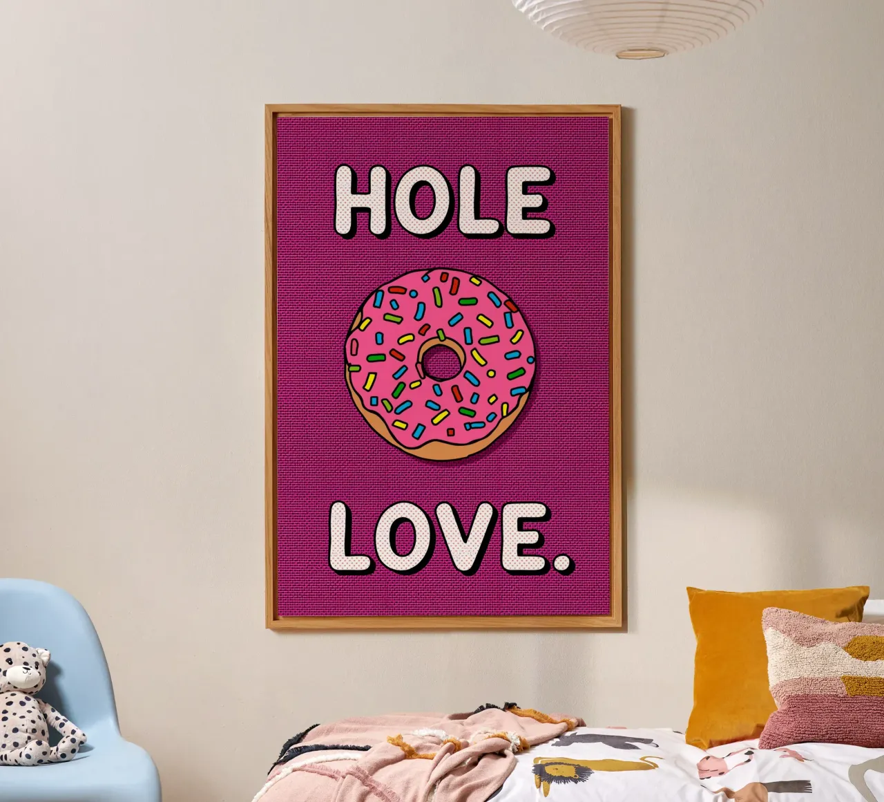 Ciambella con "buco d'amore" alluminio dibond da DesignDoodle