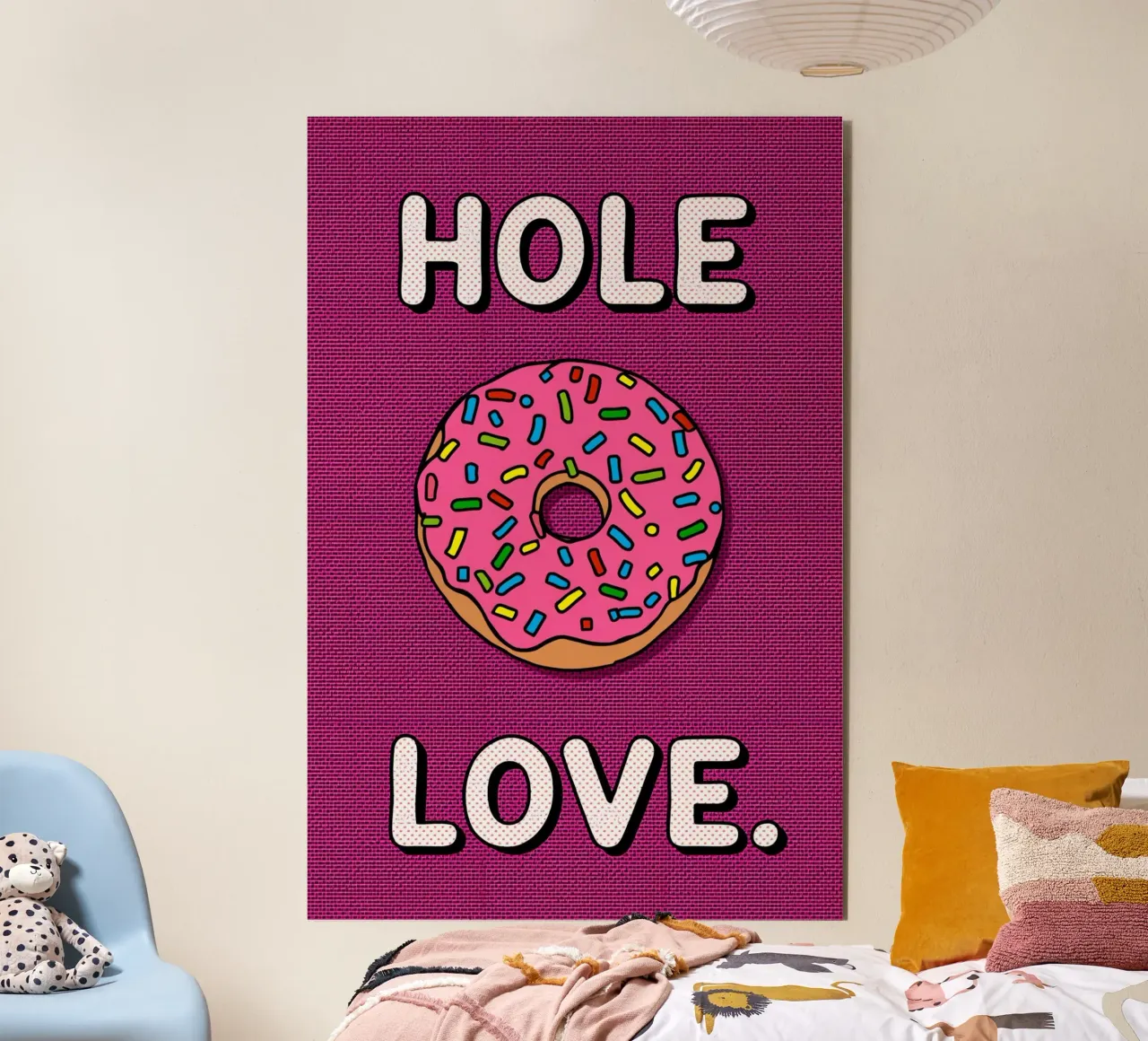 Ciambella con "buco d'amore" alluminio dibond da DesignDoodle