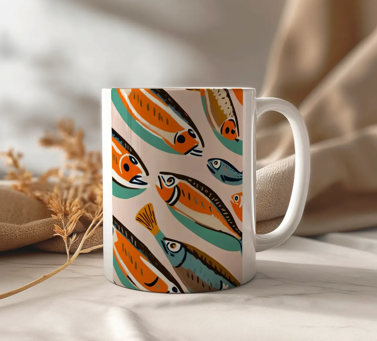 Sardine tazza in ceramica da 83oranges