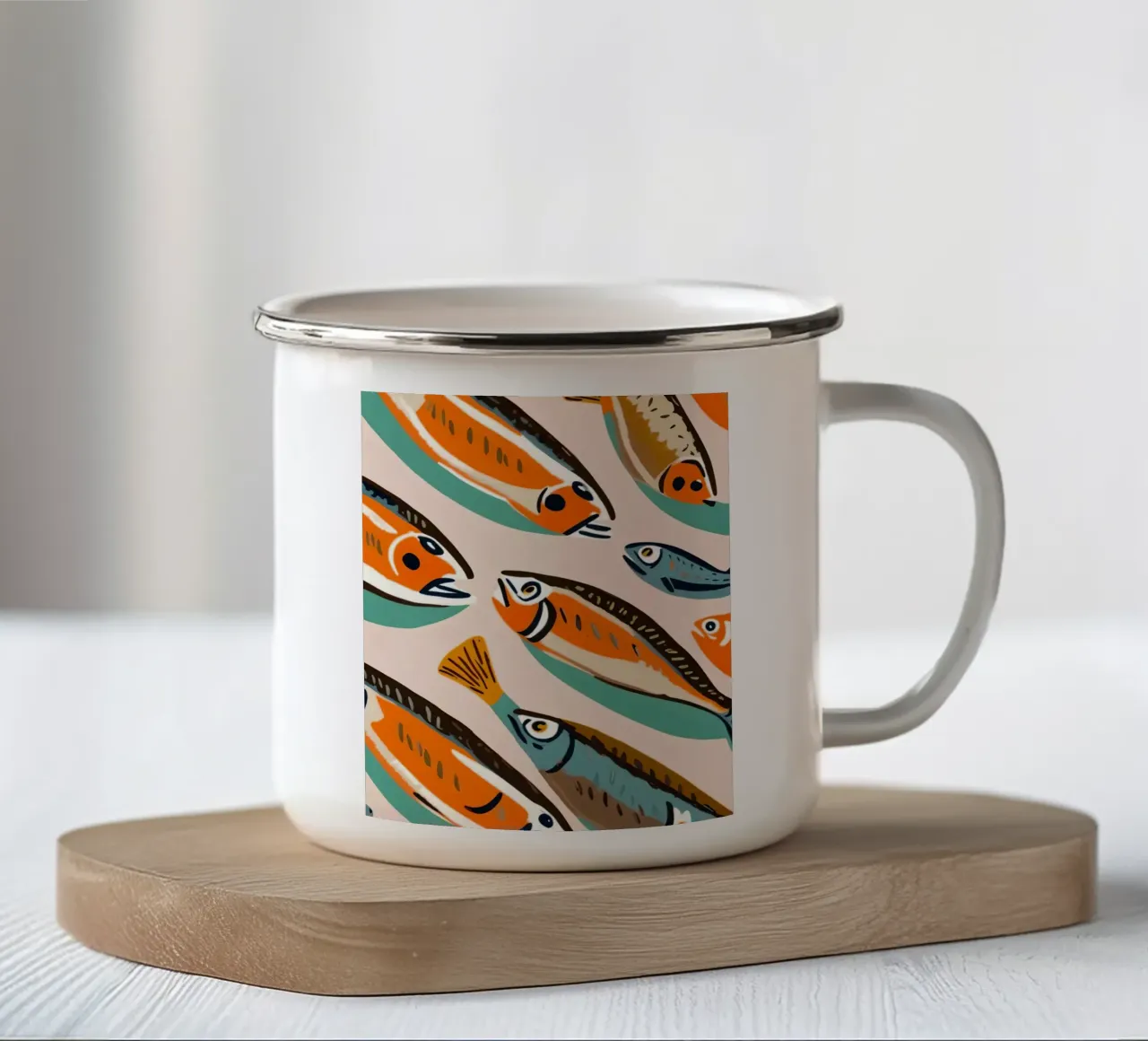 Sardine tazza in smalto da 83oranges