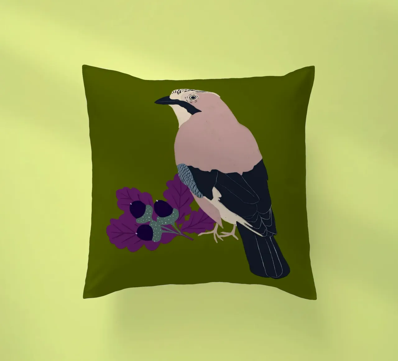 Eichelhäher cuscino da Sophie Augustin Illustration