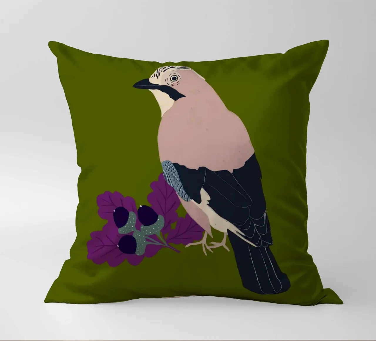 Eichelhäher cuscino da Sophie Augustin Illustration