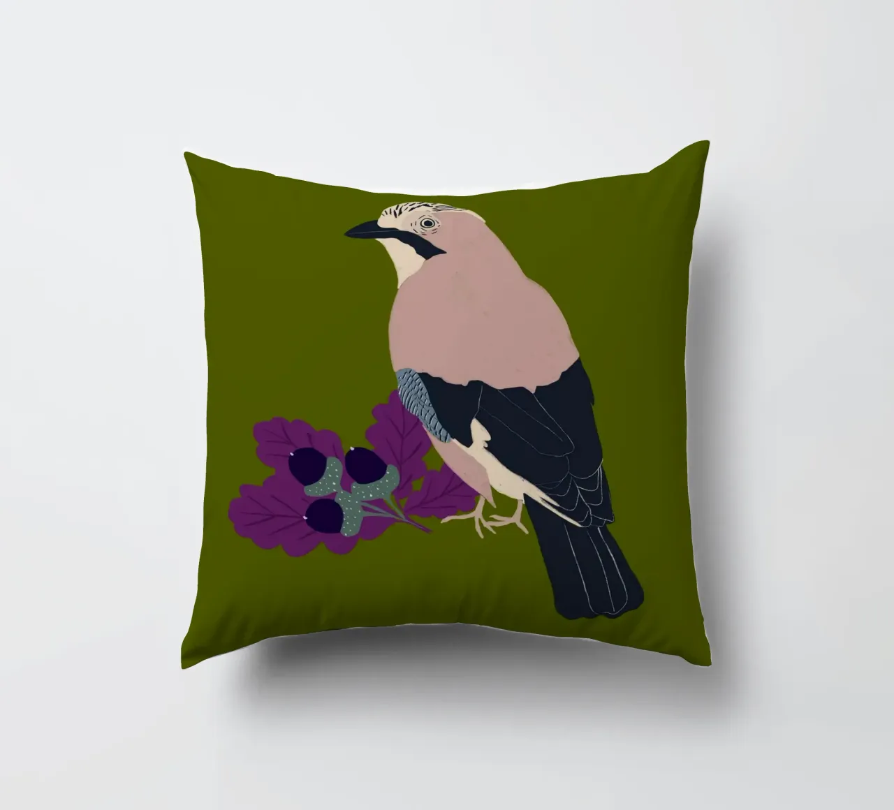 Eichelhäher cuscino da Sophie Augustin Illustration