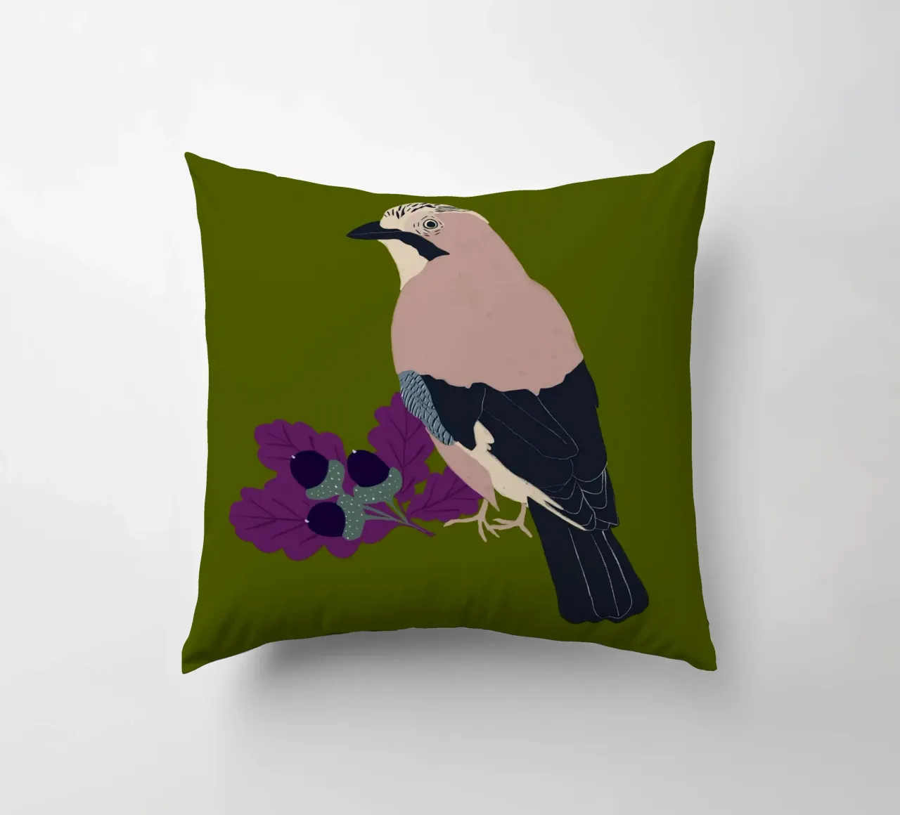 Eichelhäher cuscino da Sophie Augustin Illustration