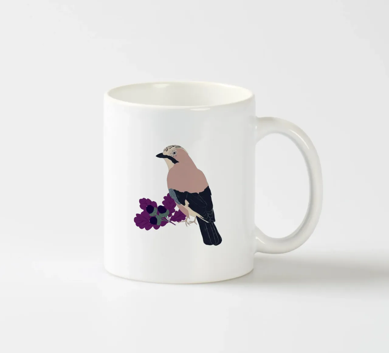 Eichelhäher tazza in ceramica da Sophie Augustin Illustration