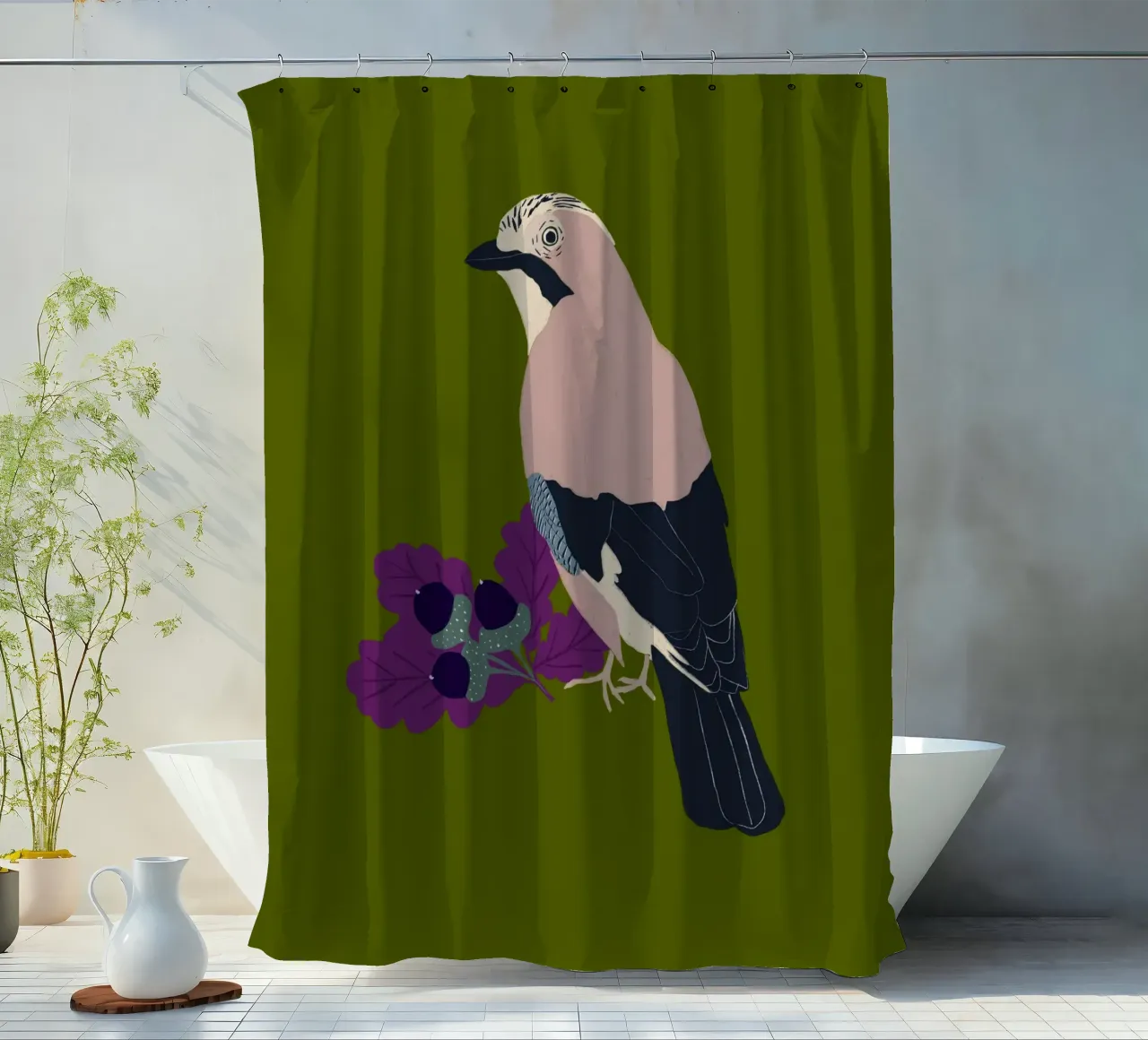 Eichelhäher tenda da doccia da Sophie Augustin Illustration