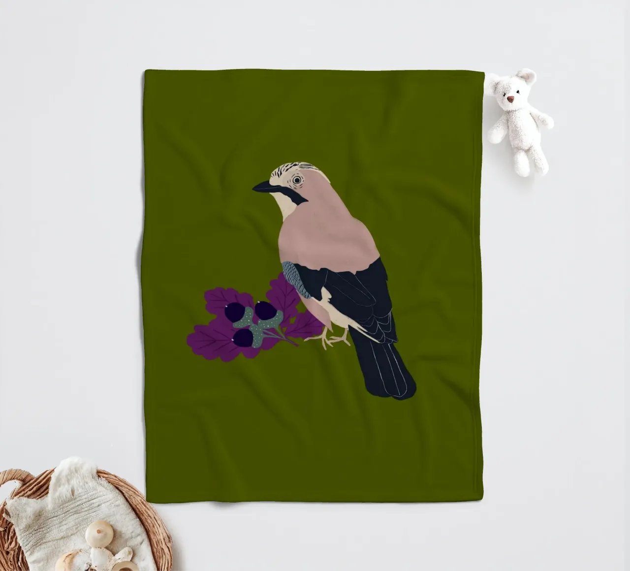 Eichelhäher coperta in pile da Sophie Augustin Illustration