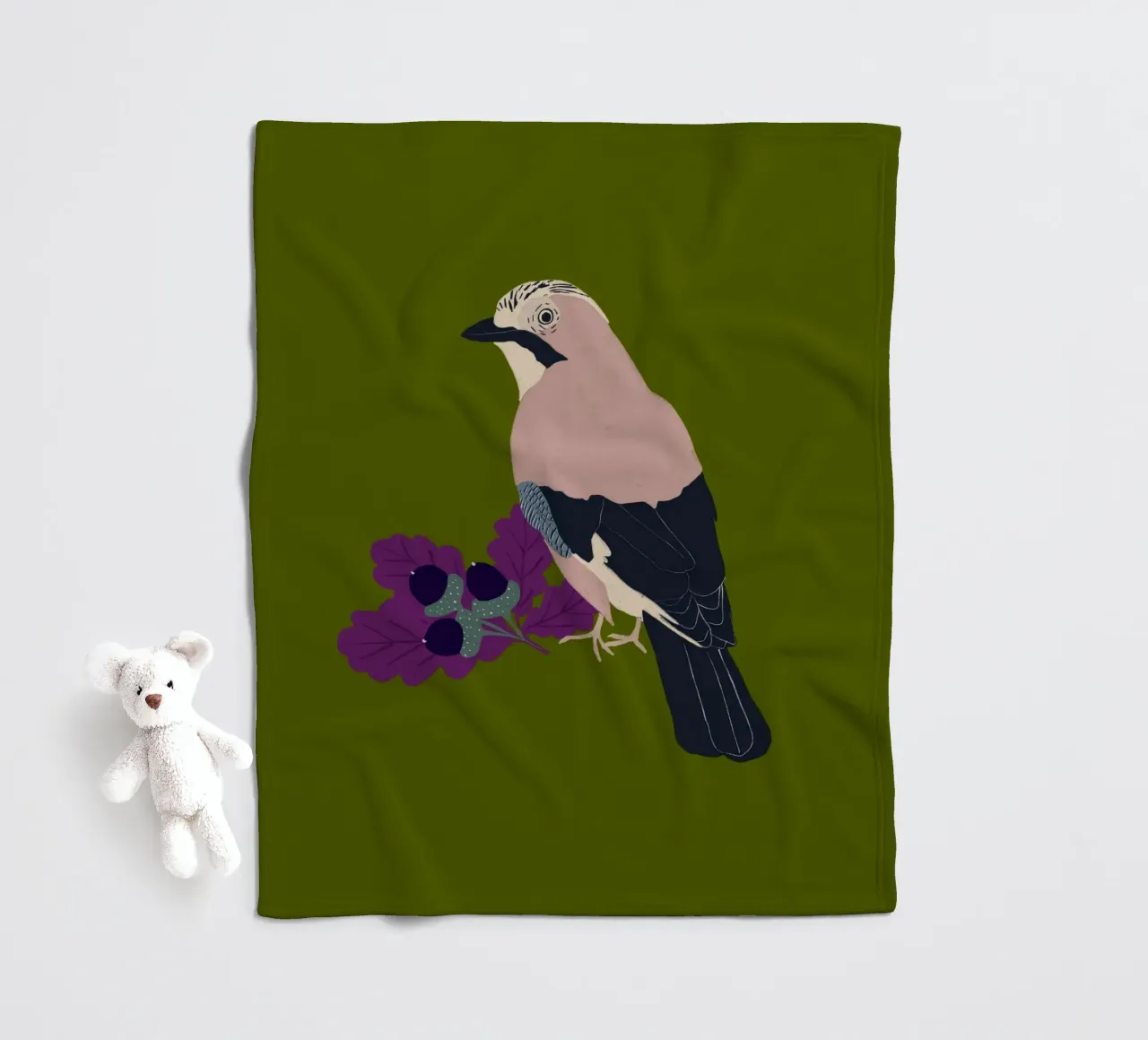 Eichelhäher coperta in pile da Sophie Augustin Illustration