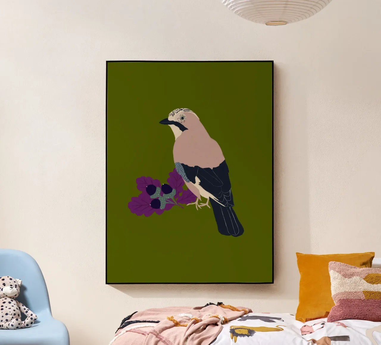 Eichelhäher plexiglass da Sophie Augustin Illustration