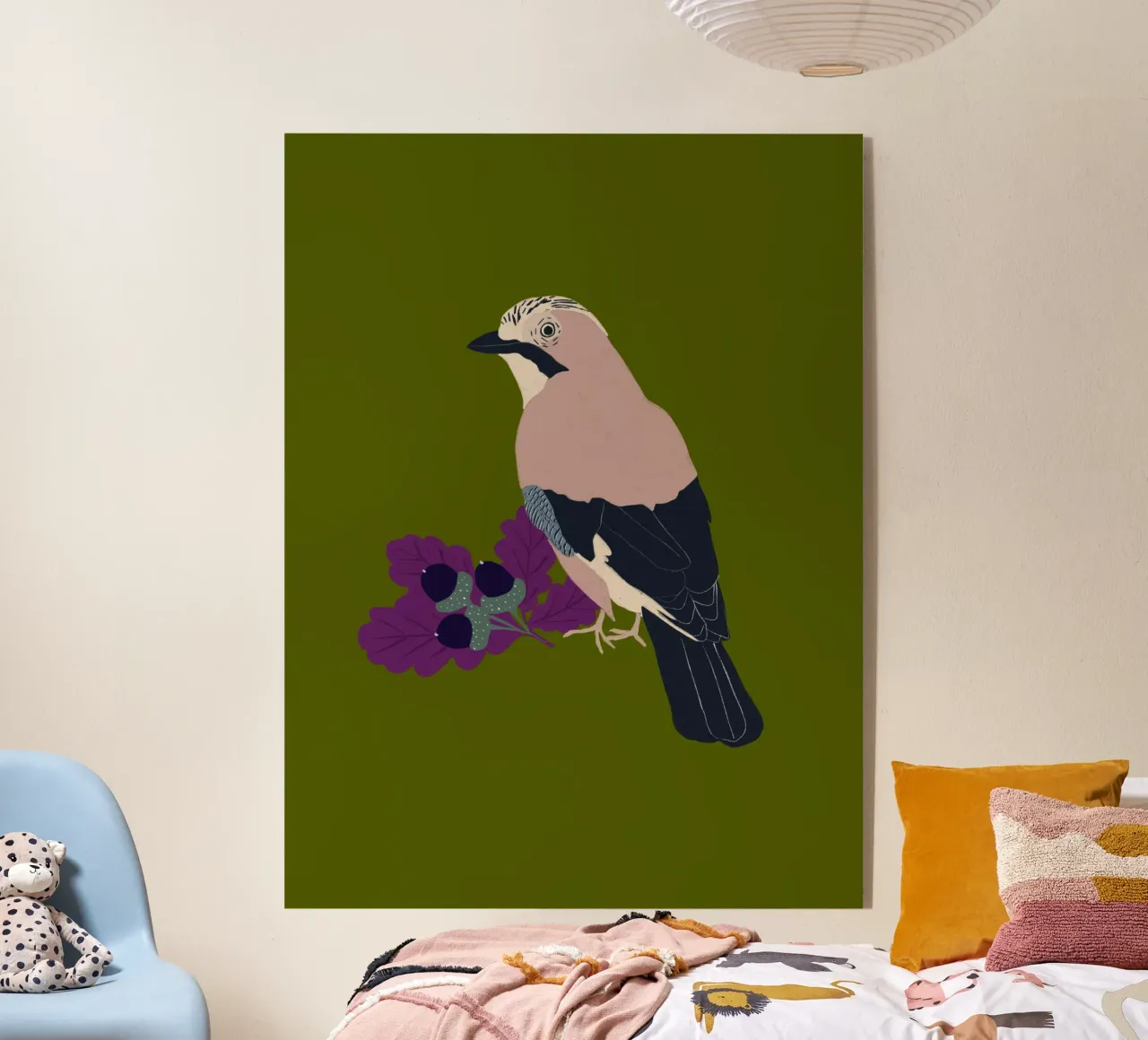 Eichelhäher plexiglass da Sophie Augustin Illustration