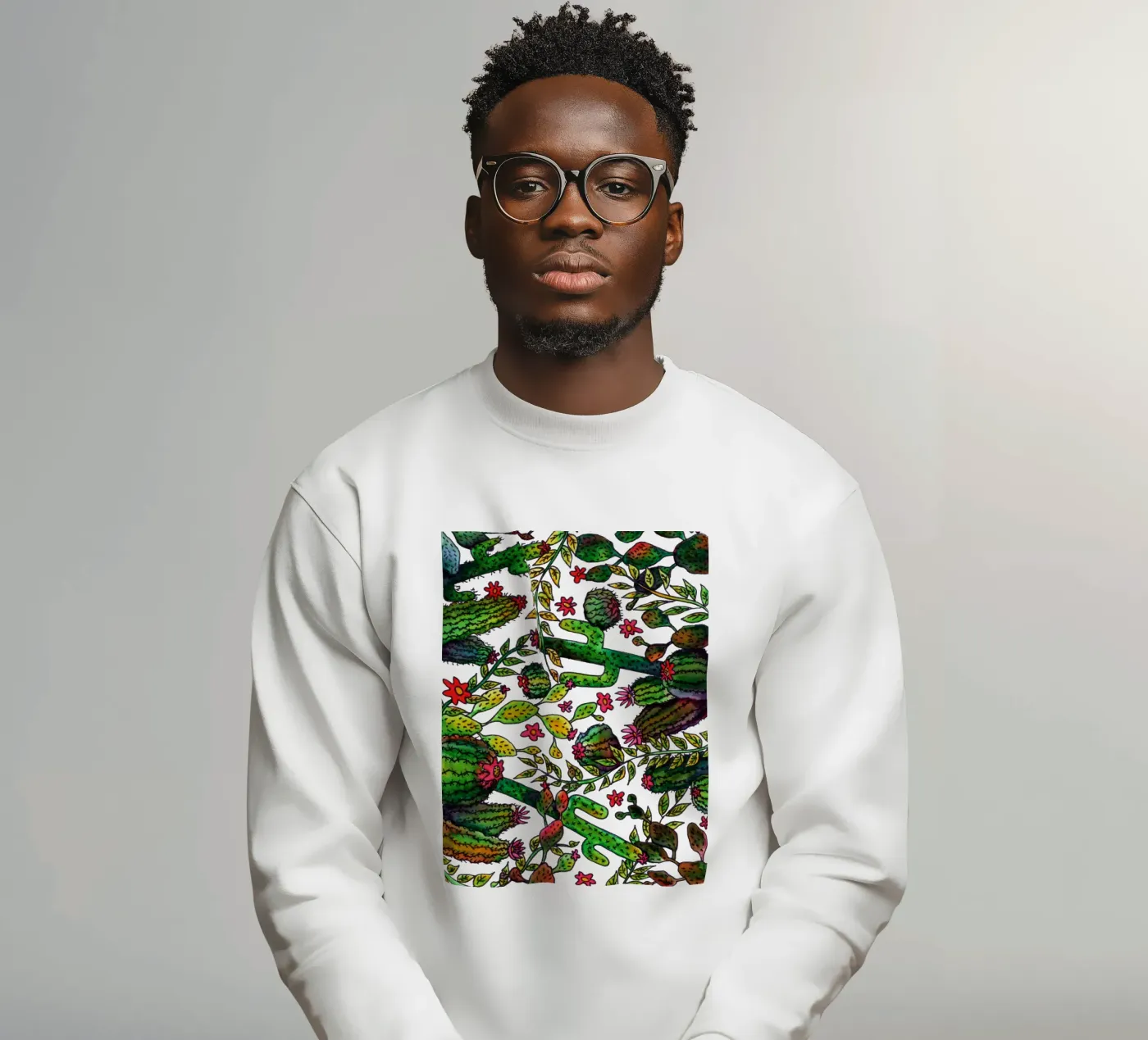 Cactus Pattern sweatshirt by KP Design