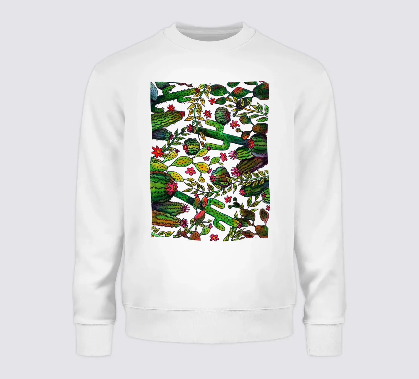 Cactus Pattern sweatshirt by KP Design