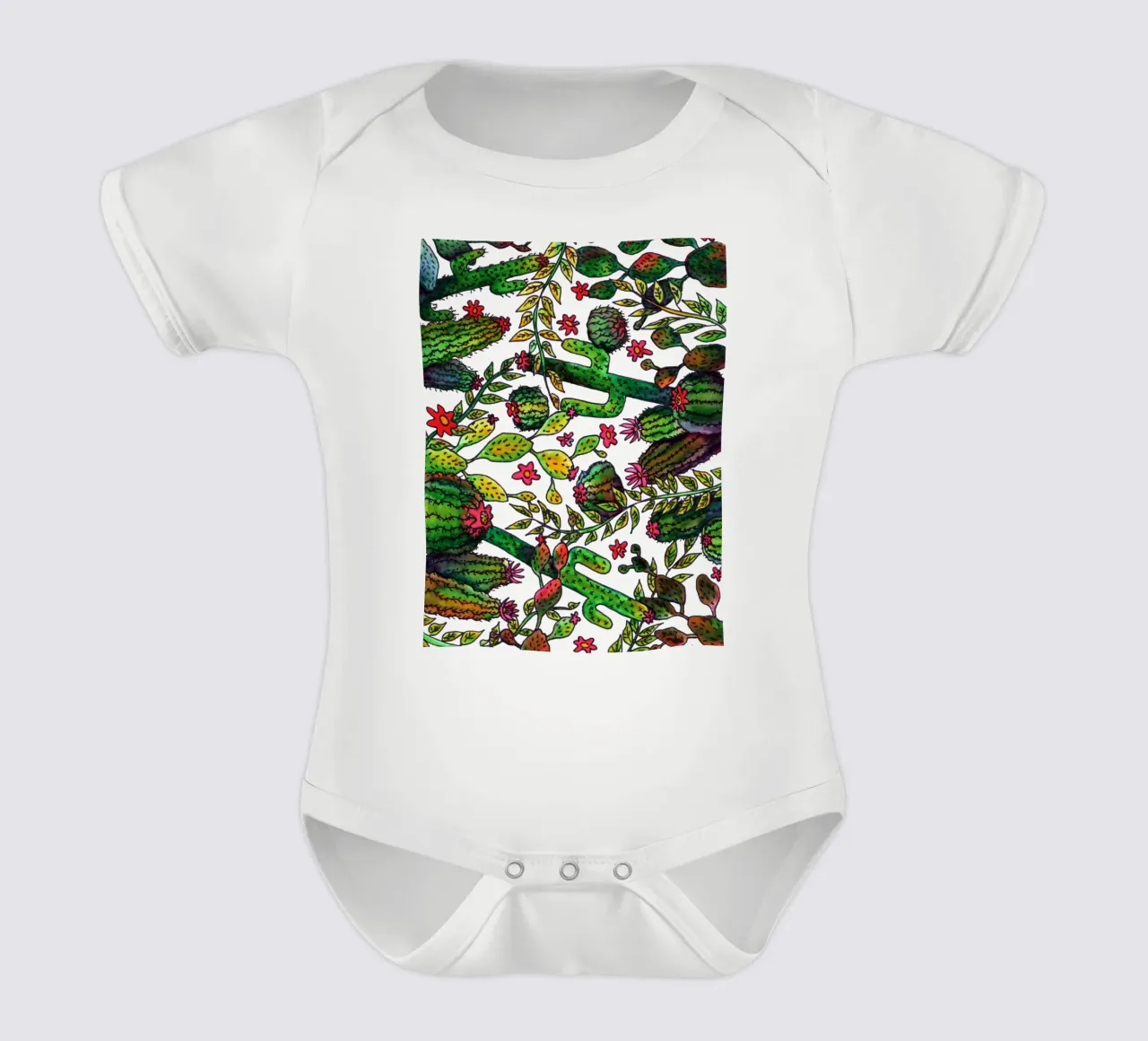Cactus Pattern body bébé de KP Design