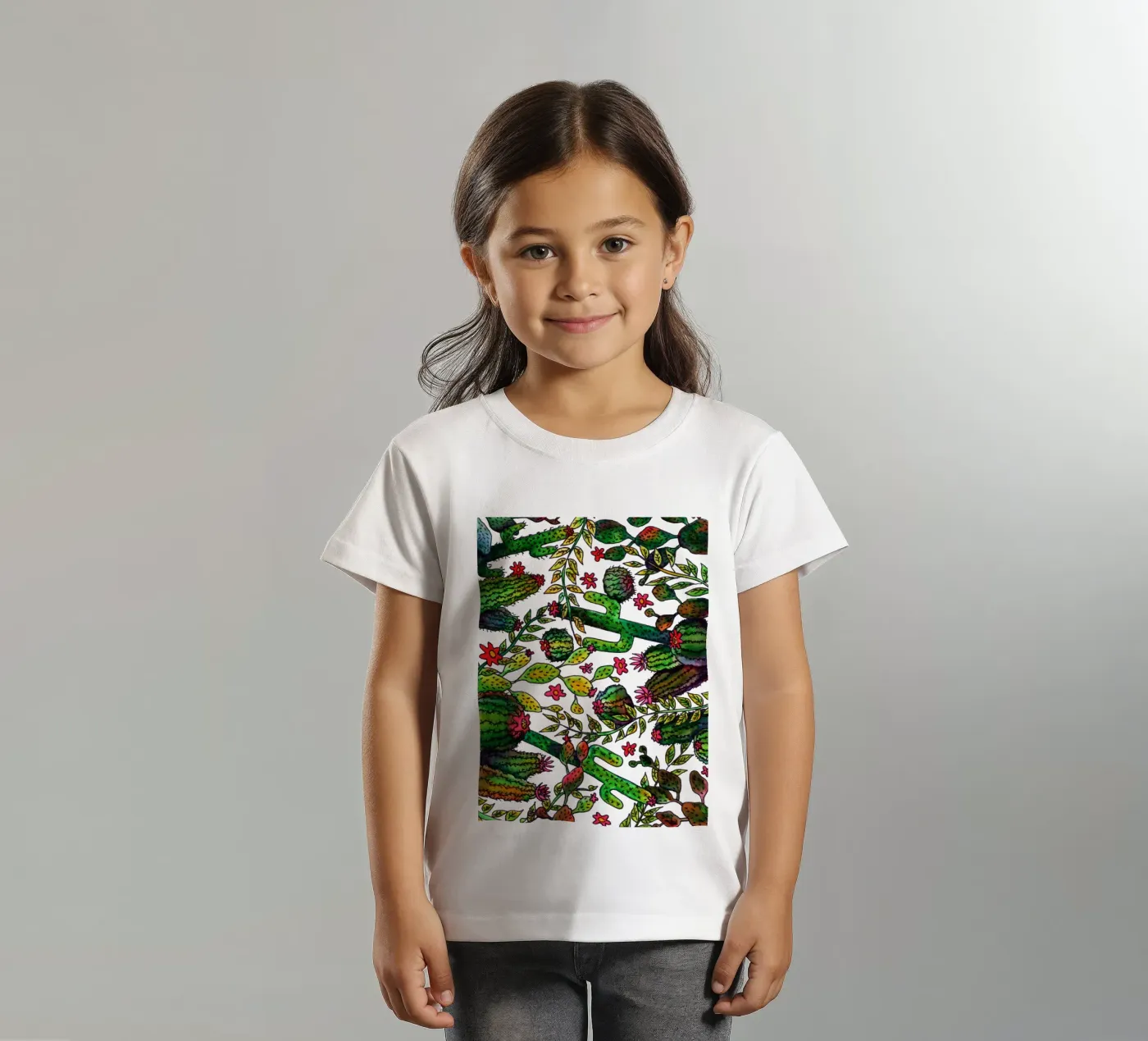 Cactus patroon kinder t-shirt van KP Design
