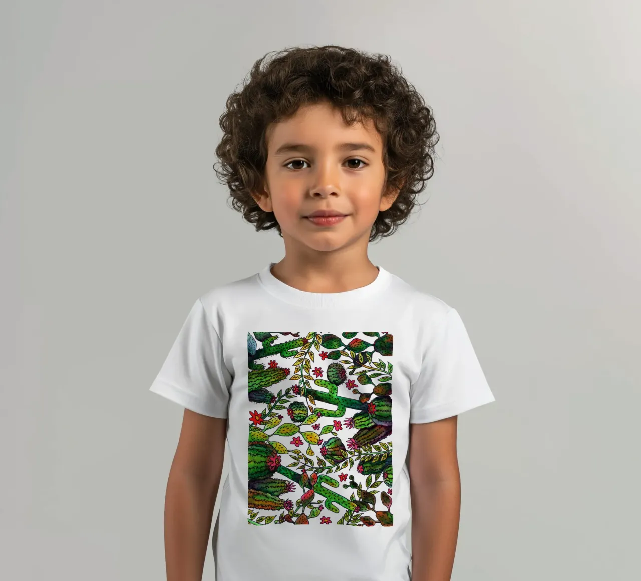 Cactus Pattern kinder t-shirt van KP Design