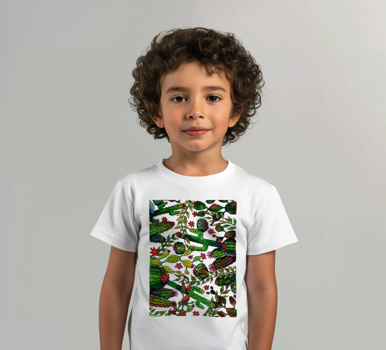 Cactus Pattern kinder t-shirt van KP Design