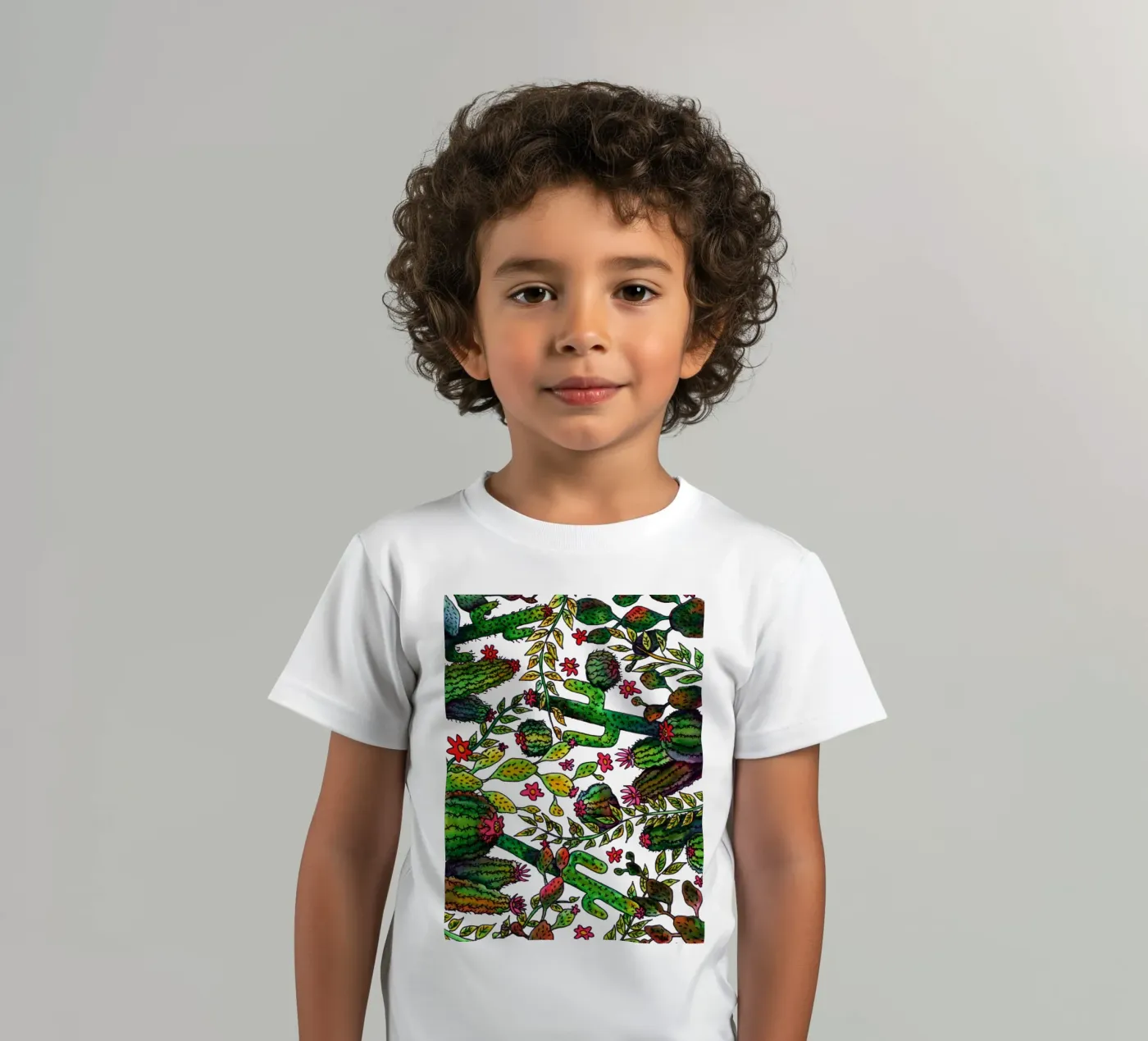Cactus patroon kinder t-shirt van KP Design