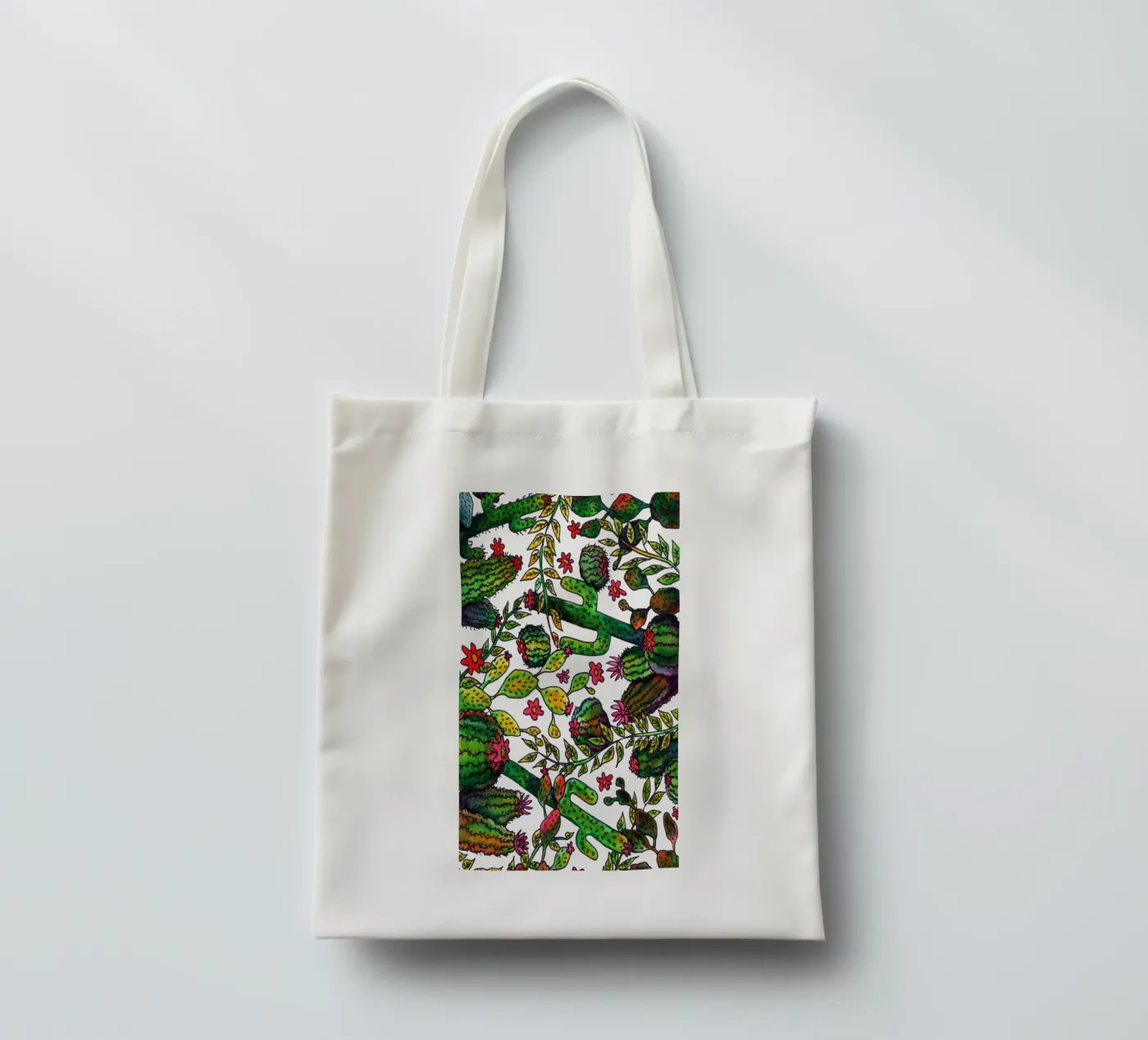 Cactus Pattern tote bag by KP Design