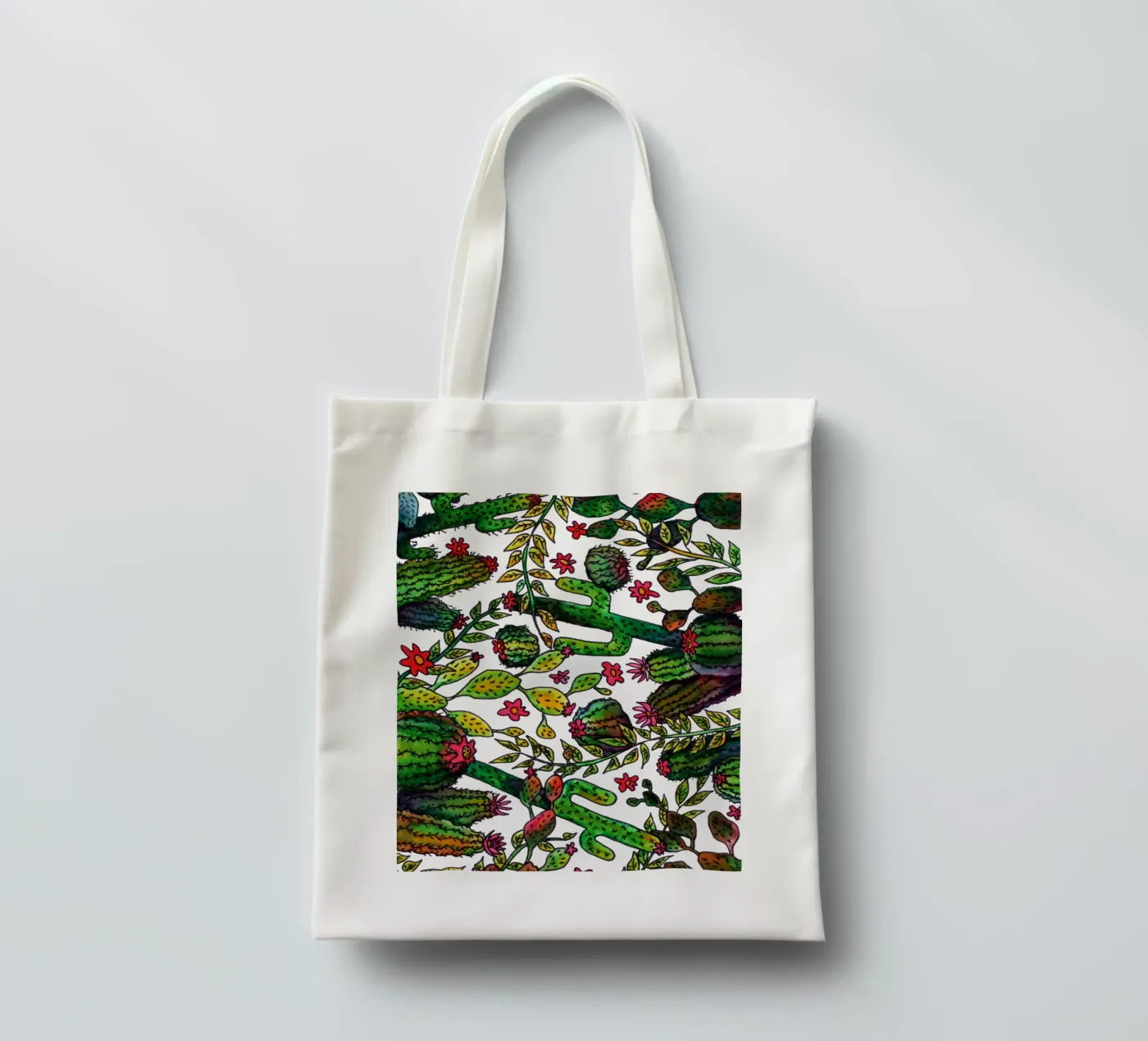 Cactus Pattern tote bag by KP Design