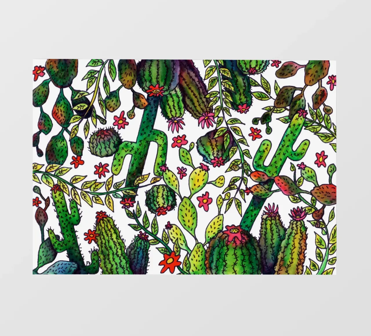 Motivo del cactus telo in pvc da KP Design