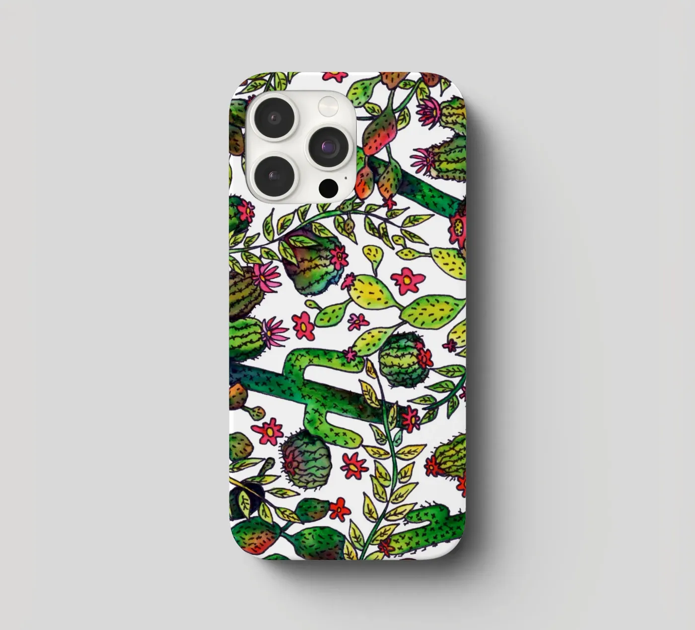 Cactus Pattern iphone case by KP Design